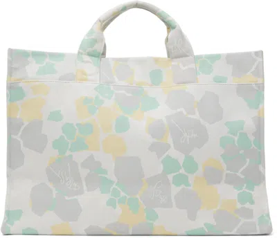Objects Iv Life Off-white Logo Beach Tote In Yellow Camo
