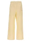 Objects Iv Life Off White Logo Embroidered Pants In Off White