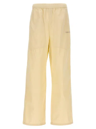 Objects Iv Life Off White Logo Embroidered Pants