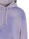 Objects Iv Life Printed Faded Effect Hoodie In Purple