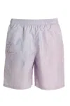 Objects Iv Life Solid Color Nylon Swim Shorts In Purple