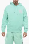 Objects Iv Life Abstract-print Organic Cotton Hoodie In Green