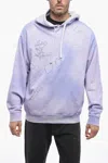 Objects Iv Life Printed Faded Effect Hoodie In Purple