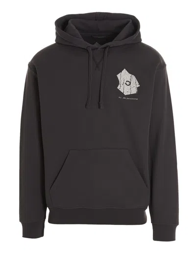 Objects Iv Life Progress Graphic Hooded Sweatshirt Front Pocket In Black
