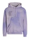 Objects Iv Life Printed Faded Effect Hoodie In Purple