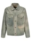 Objects Iv Life Green Traditional Denim Jacket In Green