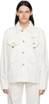 Objects Iv Life White Deadstock Denim Jacket In White