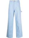 Objects Iv Life Wide-leg Clasp Jeans In Blue