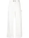 Objects Iv Life Wide-leg Clasp Jeans In White