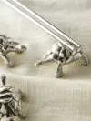 Objet Luxe Galápagos Tortoise Silver-plated Chopstick Rests (set Of 4)