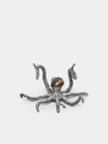 Objet Luxe Octopus Silver-plated And Shell Place Card Holders (set Of 4)