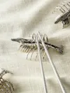 Objet Luxe Shrimp Silver-plated Chopstick Rests (set Of 4)