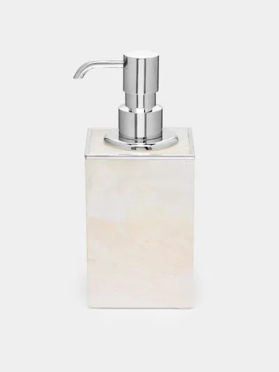 Objet Luxe Sienna Mother-of-pearl Soap Dispenser In White