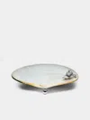 Objet Luxe Silver-plated And Black Mother-of-pearl Plate  Abask Luxury Gift