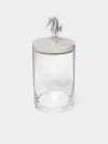 Objet Luxe Silver-plated, Shell And Glass Jar  Abask Luxury Gift In  Cream