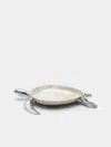 Objet Luxe Turtle Silver-plated And Mother-of-pearl Tray (18.5in/47cm)