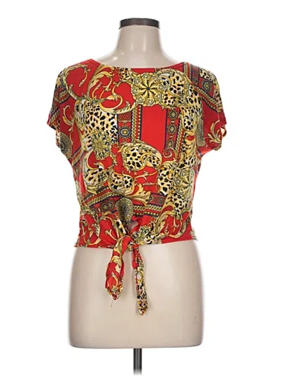 Pre-owned Objex Short Sleeve T-shirt In Red