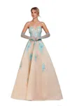 O'blanc Sweetheart Bodice A-line Gown