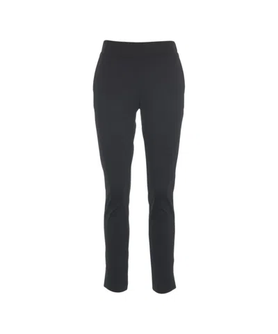 Oblo Unique Ankle-length Slim Fit Trousers With Design In Black