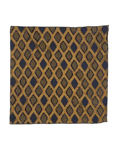 Oblo Unique Oblò Unique Man Scarf Mustard Size - Acetate, Polyester In Yellow