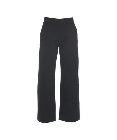 Oblo Unique Palazzo Trousers In Black