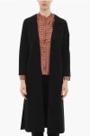 Oblo Unique Solid Color Long Blazer With Patch Pockets