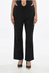Oblo Unique Solid Color Pants In Black