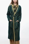 Oblo Unique Two-tone Coat With Belt