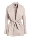 Oblo Unique Oblò Unique Woman Jacket Beige Size M Viscose, Polyester