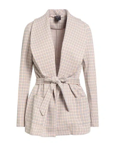 Oblo Unique Oblò Unique Woman Jacket Beige Size M Viscose, Polyester
