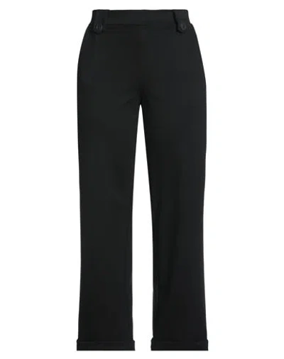 Oblo Unique Oblò Unique Woman Pants Black Size L Viscose, Nylon, Elastane