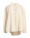 Oblo Unique Oblò Unique Woman Top Cream Size M Viscose, Polyester In White