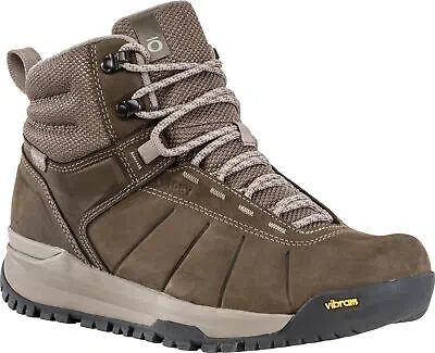 Pre-owned Oboz Andesite Mid Insulated B-dry Men's Winter Boots, Pebble Brown, M9.5