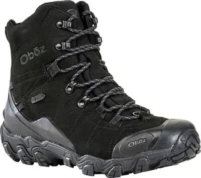 Pre-owned Oboz Bridger 8" Insulated B-dry Men's Winter Boots, Black Sea, M9