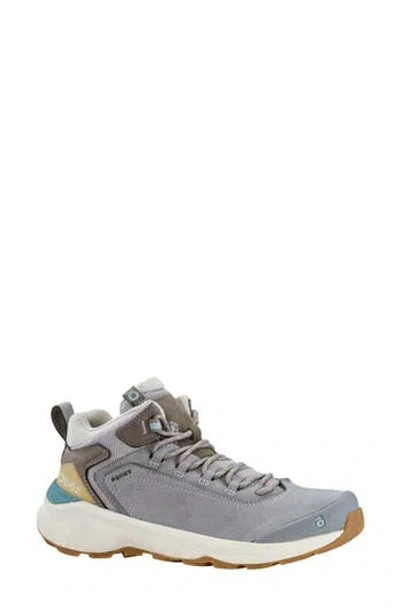 Oboz Cottonwood Mid B-dry Waterproof Hiking Shoe In Gray