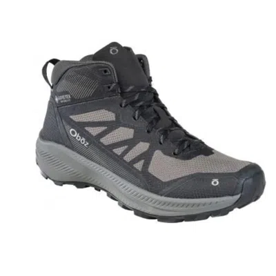 Oboz Katabatic Lt Mid Gtx Boot Mens Black Sea Waterproof Hiking Boot Zogg3197 In Multi