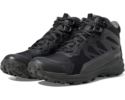 Oboz Katabatic Mid B-dry Hiking Men's Size 8.5 Charcoal Mesh Ankle Boots Tf5123 In Grey