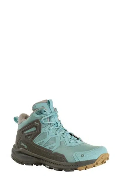 Oboz Katabatic Mid B-dry Waterproof Hiking Sneaker In Island