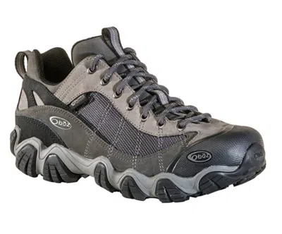 Oboz Men's Firebrand Ii Low Waterproof Hiking Shoe In Gray