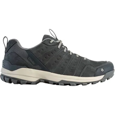 Oboz Men's Sypes Low Leather B Dry Waterproof Shoes In Lava Rock In Gray