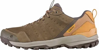Oboz Men's Sypes Low Leather B-dry Hiking Shoe In Wood In Brown