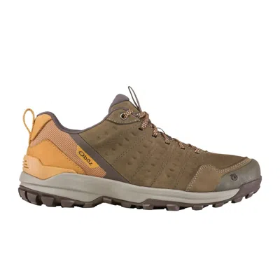 Oboz Men's Sypes Low Leather B-dry Waterproof Shoes In Wood In Brown