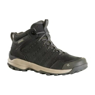 Oboz Men's Sypes Mid Leather B-dry Boots In Lava Rock In Black
