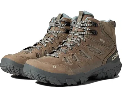 Oboz Sawtooth X Mid 24002 Women 10 Brown Leather Waterproof Hiking Boots Gbnc412