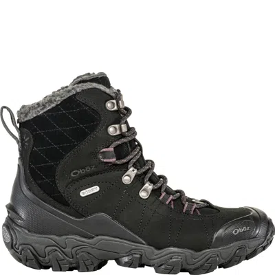 Oboz Women's Bridger 7" Insulated B-dry Waterproof Boot In Black