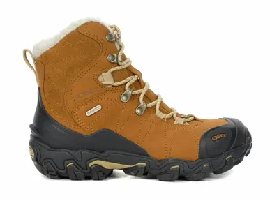 Oboz Women's Bridger 7" Insulated B-dry Waterproof Boot - Wide In Chipmunk In Multi