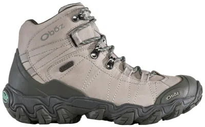 Oboz Women's Bridger Leather Waterproof Hiking Boots In Frost In Multi