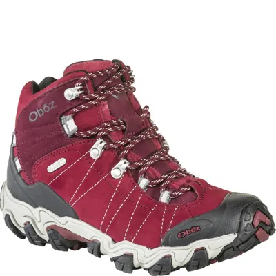 Oboz Women's Bridger Mid Hiking Boots In Rio Red