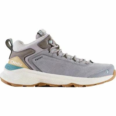 Oboz Women's Cottonwood Mid B-dry Waterproof Hiking Boots In Drizzle In Gray