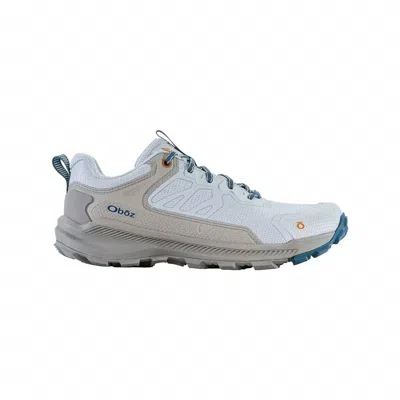 Oboz Women's Katabatic Low B-dry Hiking Shoe In Skylight In White